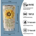 thumbnail image 2 of Christian Religious Bible Gifts for Women Faith, Inspirational Gifts for Women, Thank You Gifts, Birthday Gift for Women Her Wife Mom Daughter Friend, Sunflower Coffee Mug Cup Tumbler 20oz, 2 of 6