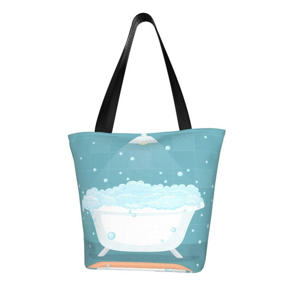 Disketp Bathtub with Soap Bubbles Bolsa de Hombro Casual para Mujer, Bolso Cruzado para Compras, Viajes y Uso Diario