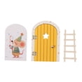 thumbnail image 3 of Pegatinas de pared para puerta de hadas, fáciles de despegar y quitar, con fotos de dibujos animados amarillo, 3 of 9