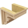 thumbnail image 5 of 8"W x 8"D x 8"H Wide Highland Rough Cedar Woodgrain TimberThane Corbel, Primed Tan, 5 of 6