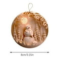 thumbnail image 2 of IMossad 3D Snowman Christmas Ornament, Xmas Tree Decoration, Fun 2024 Christmas Ornament, 2 of 7