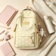 thumbnail image 2 of Cute Star Print Backpack with Star Pendant, Large Capacity Lightweight Student Bookbag for School Travel, 2 of 2