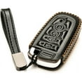 thumbnail image 2 of Vitodeco Genuine Leather Smart Key Fob Case Compatible with Lincoln Aviator, Lincoln Corsair, Lincoln Nautilus, Lincoln Navigator (5-Button, Black), 2 of 6