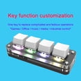 thumbnail image 4 of Blasgw Custom Small Keyboard Custom Key4 Small Keyboard Copy Paste Gaming Game Mini Mechanical Keyboard White, 4 of 6