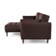 thumbnail image 5 of Sala Modular Sofá Cama Reversible De Lino Chocolate Con Porta Vasos Modelo Mandarín, 5 of 9