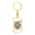 thumbnail image 4 of Wild Life Stainless Steel or 18k Gold Premium Swivel Dog Tag Keychain, 4 of 8