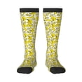 thumbnail image 1 of Gaeub Chaussettes Design Imprimé Banane, Chaussettes Hautes Extensibles pour Hommes Femmes Adolescents, Chaussettes de Softball Soccer pour Randonnée, Sport, 1 of 6