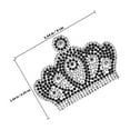 thumbnail image 2 of FOMIYES Crown Rhinestone Patch Black Resin Adhesive for DIY Clothes Decor, 2 of 8