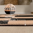 thumbnail image 5 of JONATHAN Y Meadow Grace Polypropylene Bishop Geometric Checker Waterproof Reversible Foldable Plastic Straw Outdoor Area Rug for Patio with Handheld Bag, 5' x 8', Black and Cream MDW103A-5, 5 of 9