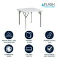 thumbnail image 3 of Flash Furniture Elon 34.25" Square Indoor/Outdoor Plastic Folding Event Table, White, 3 of 17