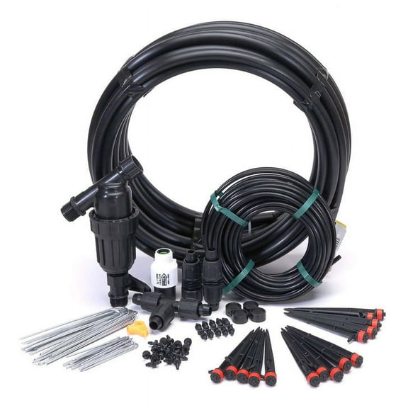 DripWorks Rose and Shrub Irrigation Kit with Filter and PSI Regulator (Small)