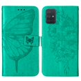 thumbnail image 2 of Galaxy A51 (5G) Phone Case, Dteck Embossed Butterfly PU Leather Wallet Foilo Case Stand Protective Cover with Hand Strap [Built-in card slots/money pocket] for Samsung Galaxy A51 5G, Green, 2 of 5