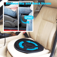 thumbnail image 4 of 360 Rotating Seat Cushion for Car, 360 Rotating Seat Non Slip Cushion, 360 Rotating Seat Cushion, Rotating Car Seat,B,1 * Rotating Seat Cushion,Beige-Yellow, 4 of 6