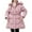 Pink, variant on Girl Winter Dress Coats Hooded Lined Puffer Jacket Warm Parka Jackets Pink 5-6Years
