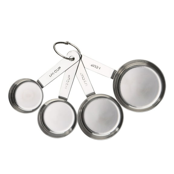 Mainstays Kitchen Stainless Steel 4-Piece Nesting Measuring Cups