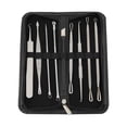 thumbnail image 2 of Blackhead Remover Pimple Extractor Tool, 9 Pieces, Stainless Steel Tweezers, Plucking, Acne Blackhead Rem, 2 of 5