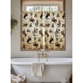 thumbnail image 4 of Western Cowboys Living Room Curtains 2 Panel, Brown Vintage Country Cactus Cafe Window Treatment, Farmhouse Bedroom Bathroom Kitchen Curtains Drapes 104"x45", 4 of 6