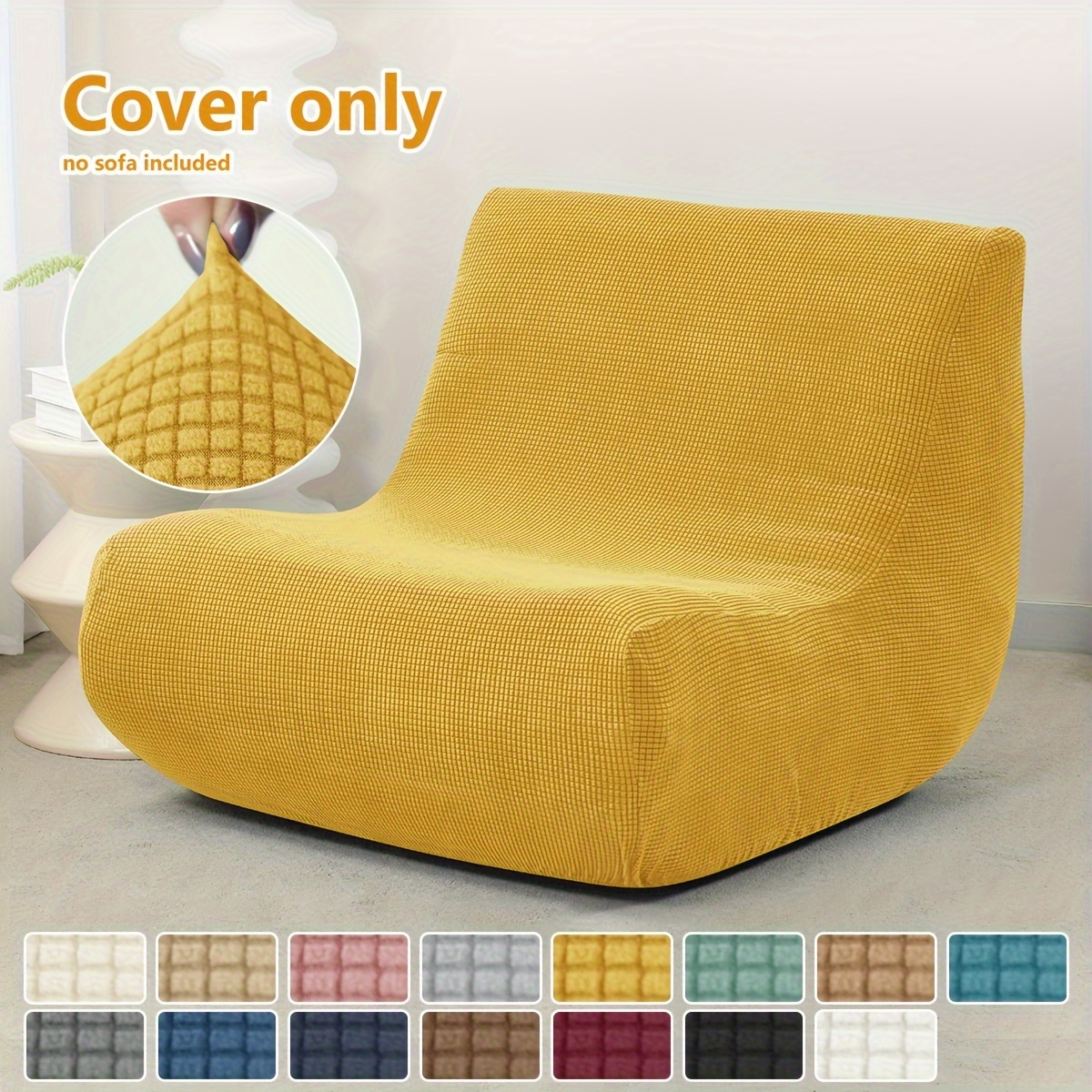 AIGIA Stretch Sofa Slipcover Armchair Cover with Elastic Bottom Armchair Protector Cover for Bedroom Living Room