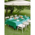 thumbnail image 5 of 54x80 Inch Outdoor Tablecloth with Umbrella Hole Zipper Rectangle Green Whale Rectangular Tablecloths Outside Waterproof Mandalas Boho Modern Abstract Aqua Stripe Patio Table Cover for Picnic Party, 5 of 8