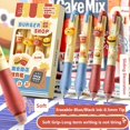 thumbnail image 2 of 4PCS/Box Cartoon Gift Quick Drying Writing Tool 0.5mm Black/Blue Ink Press Type Ballpoint Pen Erasable Pen Gel Pen Neutral Pen 01-BLACK INK, 2 of 8