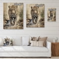 thumbnail image 4 of Designart "Leopard gracefulness In Africa" Animals Print on Natural Pine Wood, 4 of 5