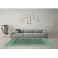 thumbnail image 3 of Ahgly Company Indoor Rectangle Oriental Light Blue Industrial Area Rugs, 2' x 3', 3 of 4