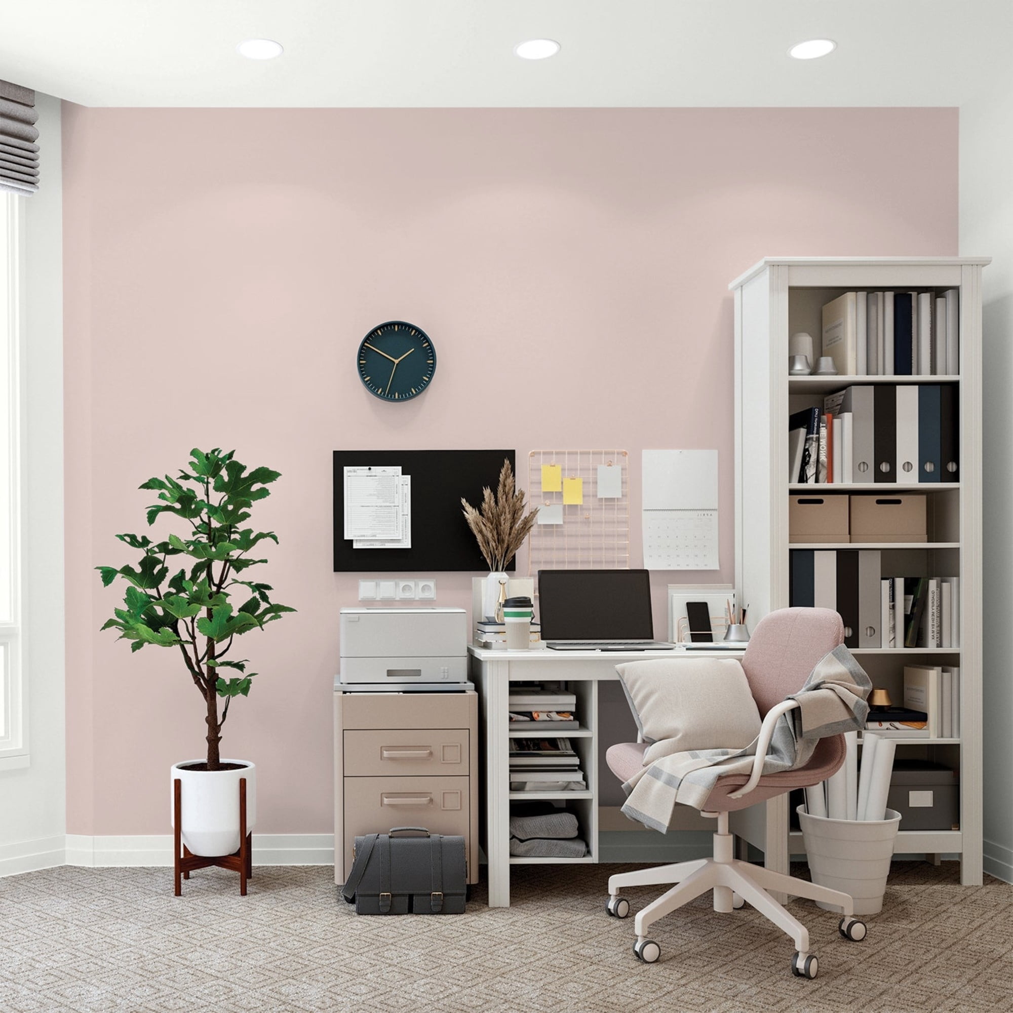 Glidden Fundamentals Kangaroo Paw / Pink, Flat Interior Paint, 5 Gallon