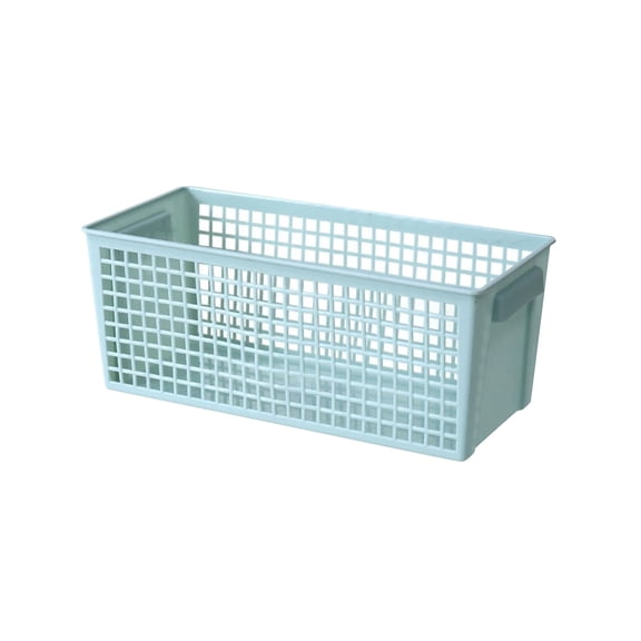 Small Snack Storage Basket, Countertop Food Organizer Bin, Woven or Plastic for Chips Candy Green