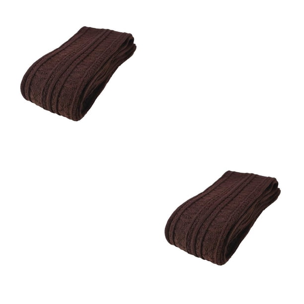 sweethay Calcetines altos hasta el muslo de invierno Antideslizantes Estilo preppy Calentadores de piernas largos y cálidos Día de San Café 2Conjunto