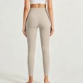 thumbnail image 5 of Ovbmpzd Slim-Leg Yoga Pants for Women Khaki Ladies Petite Leggings Casual Long High Waist Leggings,M, 5 of 6