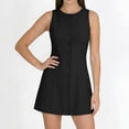 thumbnail image 5 of HAPIMO Women's Dress Crew Neck Sleeveless Short Length Fashionable Casual Wear Modern Classic Black L, 5 of 8