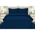 thumbnail image 1 of The Great American Store 1800 Series Microfiber Solid 3PC Duvet Set (Full/Queen, Navy Blue) Soft Duvet Cover Matching 2 Pillow Shams Hotel Quality Hypoallergenic Wrinkle and Fade Resistant, 1 of 4