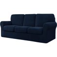 thumbnail image 1 of CHUN YI Stretch Checks Spandex Sofa Cover Separate Backrests Cushions Cover Slipcover, 1 of 5