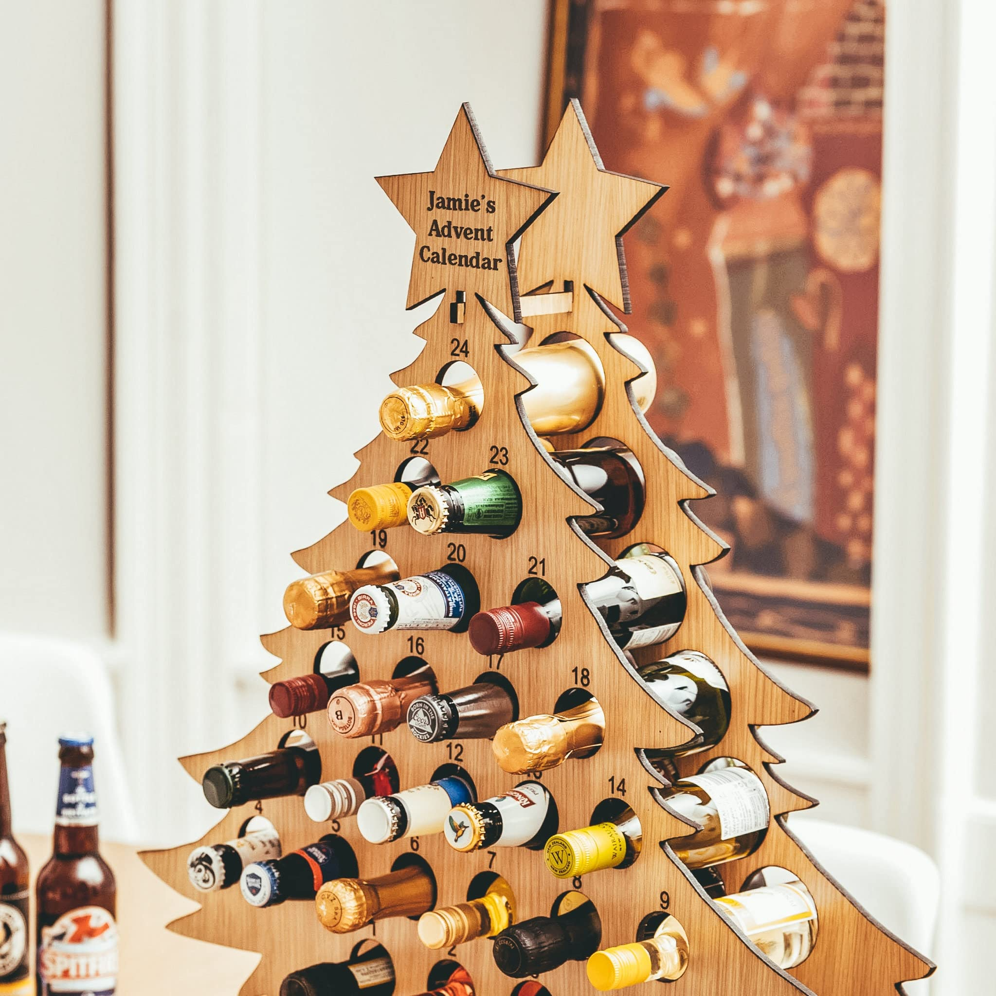 Christmas Tree Advent Calendar Alcohol Holder,Personalized Countdown Advent Calendar Wine Rack Holiday Party Home Decoration - Walmart.com Christmas Tree Advent Calendar Alcohol Holder,Personalized Countdown Advent Calendar Wine Rack Holiday Party Home Decoration - Walmart.com
