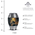 thumbnail image 2 of JAGASY Elephant Memorial Urn for Sister - Green Small Urns for Human Ashes Keepsake - River Tree Decorative Urn for Ashes for Women - Handmade Cremation Urns for Brother - (3 Inch), 2 of 7