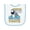 White and Light Blue, variant on Inktastic Watch out I've Got My First Tooth Baby Terry Cloth Bib
