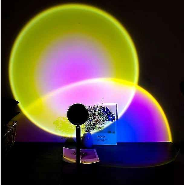 Luz Led de proyección de luz de arco iris, luz de fondo de lámpara de atmósfera de celebridad de Internet