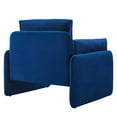thumbnail image 5 of Modway Indicate Performance Velvet Armchair in Navy, 5 of 9