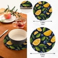 thumbnail image 2 of Lemon Blueberry Trivet Mats Set Cotton Woven Non-Slip Pot Holders Heat Resistant for Hot Pots Pans Dishes Pats, 2 of 6