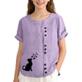thumbnail image 1 of Chandails pour Garçons Filles T-Shirts Graphiques à Col Rond Tenues d'Été pour Filles Cadeaux Garçon 4T, 1 of 3