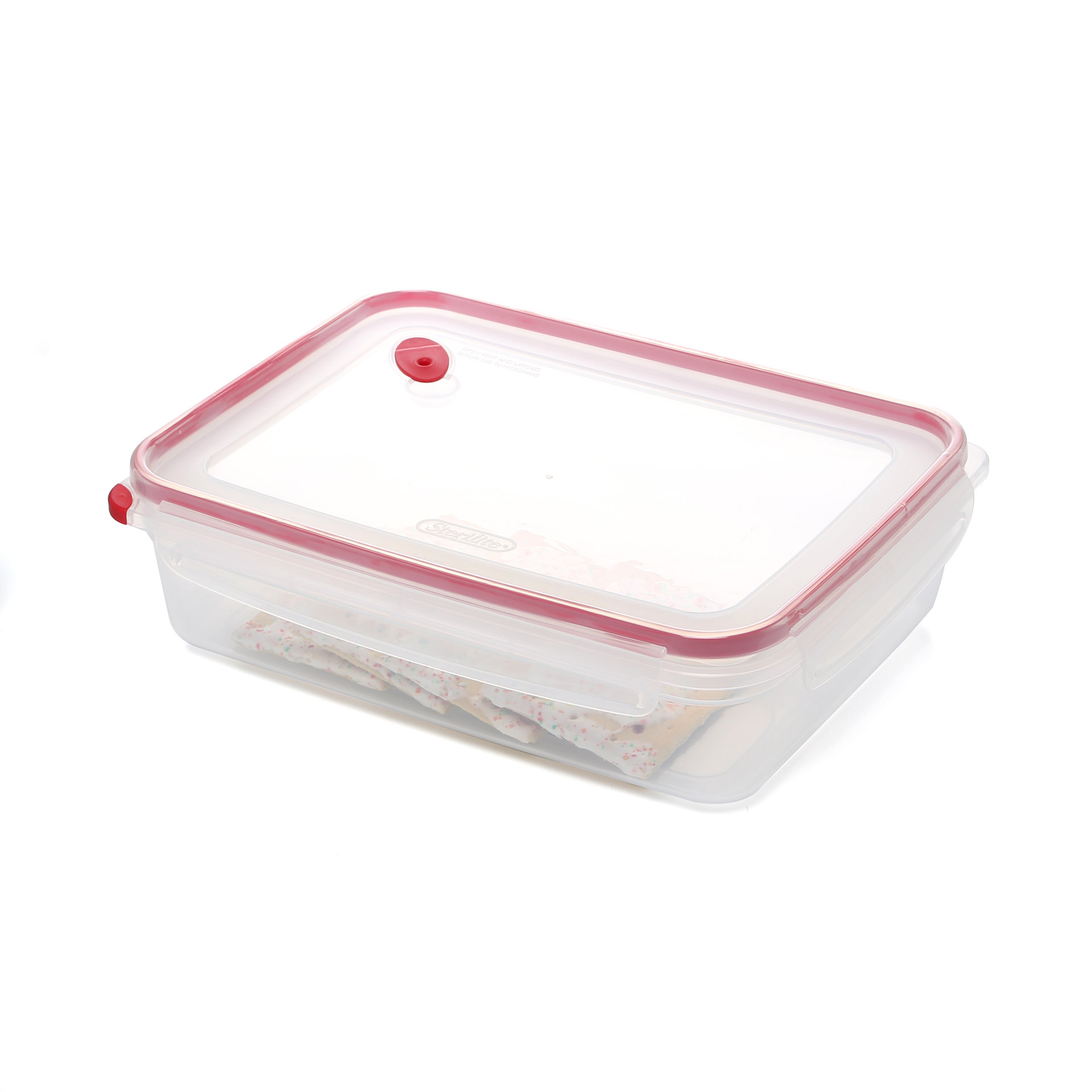Sterilite 16 Cup Rectangle Rocket Red
