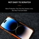 thumbnail image 4 of Compatible con funda para iPhone 16 Pro Max/16 Pro/16 Plus/16, funda protectora fina de piel auténtica con forro de microfibra antiarañazos y resistente a los golpes, color negro, 16, 4 of 6