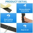 thumbnail image 4 of 2 Inch x 16.4 Ft Weather Stripping Door Seal Strip, 2 Roll 3mm Thick EVA Self Adhesive Foam Seal Tape for Door Window Insulation, Black, 4 of 6