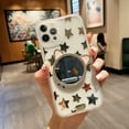 thumbnail image 4 of Compatible with iPhone 13 Pro Max Mirror Diamond Case Makeup Bling Shiny Glitter Clear Luxury 3D Rhinestones Crystal Pretty Bumper Shockproof Protective Cover for Girls and Women, 4 of 14