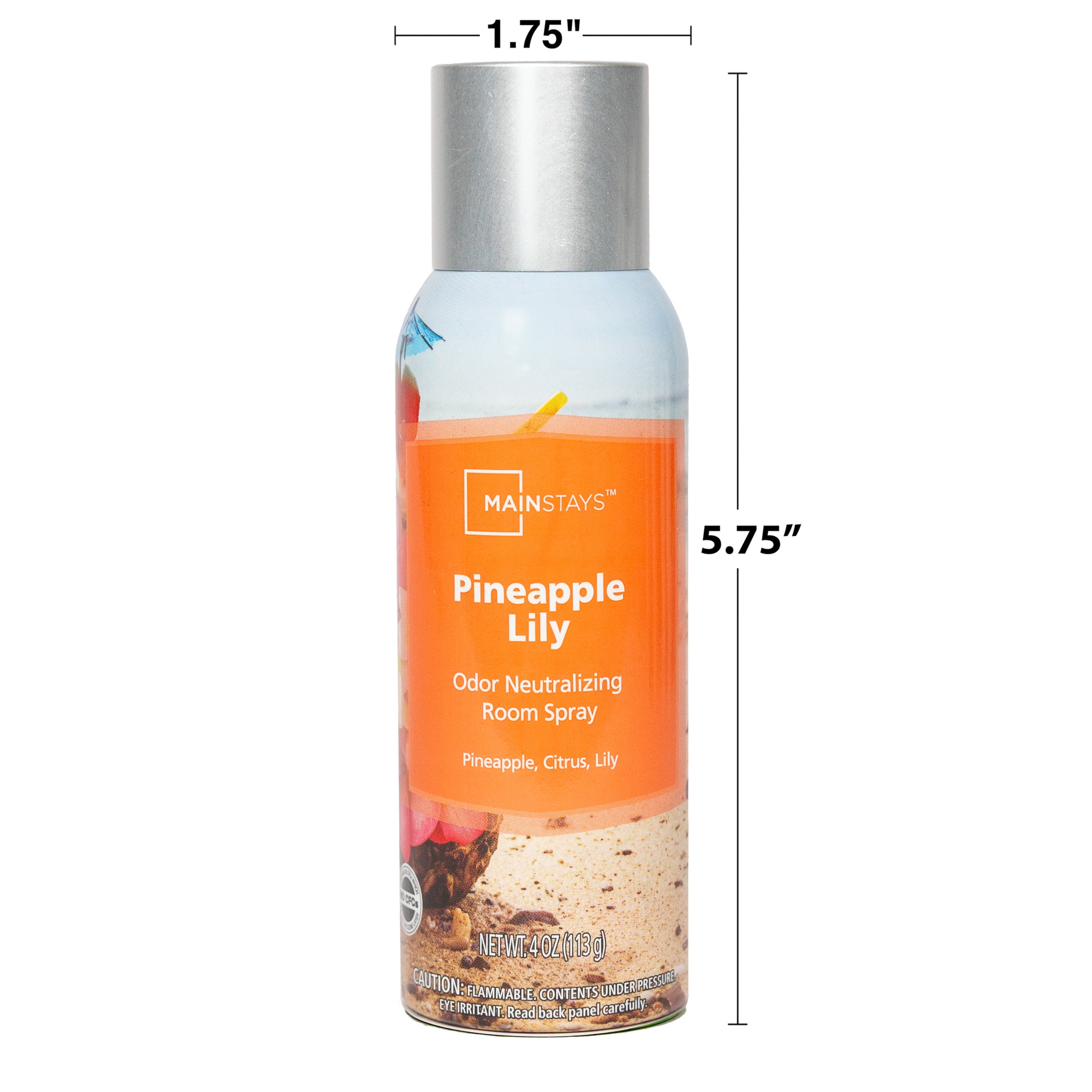Mainstays Odor Neutralizing Room Spray, Pineapple Lily Air
