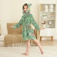 thumbnail image 4 of FORMRS Niños Bathrobe Unisex Hooded Robe Soft Plush Pajamas Sleepwear, Size 2-3T, Christmas Cookies, 4 of 7
