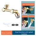 thumbnail image 4 of Universal Faucet Extenders 1080° Faucet Aerator Washbasin Tap Extender Splash Filter Faucet Adaptor Rotary Robot Arm Faucet ,Filter Impurities, 4 of 7