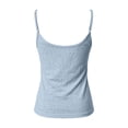 thumbnail image 4 of 2026 New Womens Spaghetti Strap Tank Top Adjustable Scoop Neck Camisole Tops Loose Fit Casual Shirts Summer(Blue,M), 4 of 5