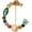 Gold C, variant on Letter brooch A-Z, women's colored enamel letter brooch, pearl and crystal lapel pin