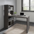 thumbnail image 2 of Pemberly Row 56W Bookcase Desk in Charcoal Maple - Engineered Wood, 2 of 12
